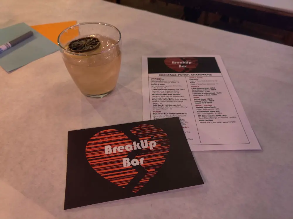 Break-Up Bar